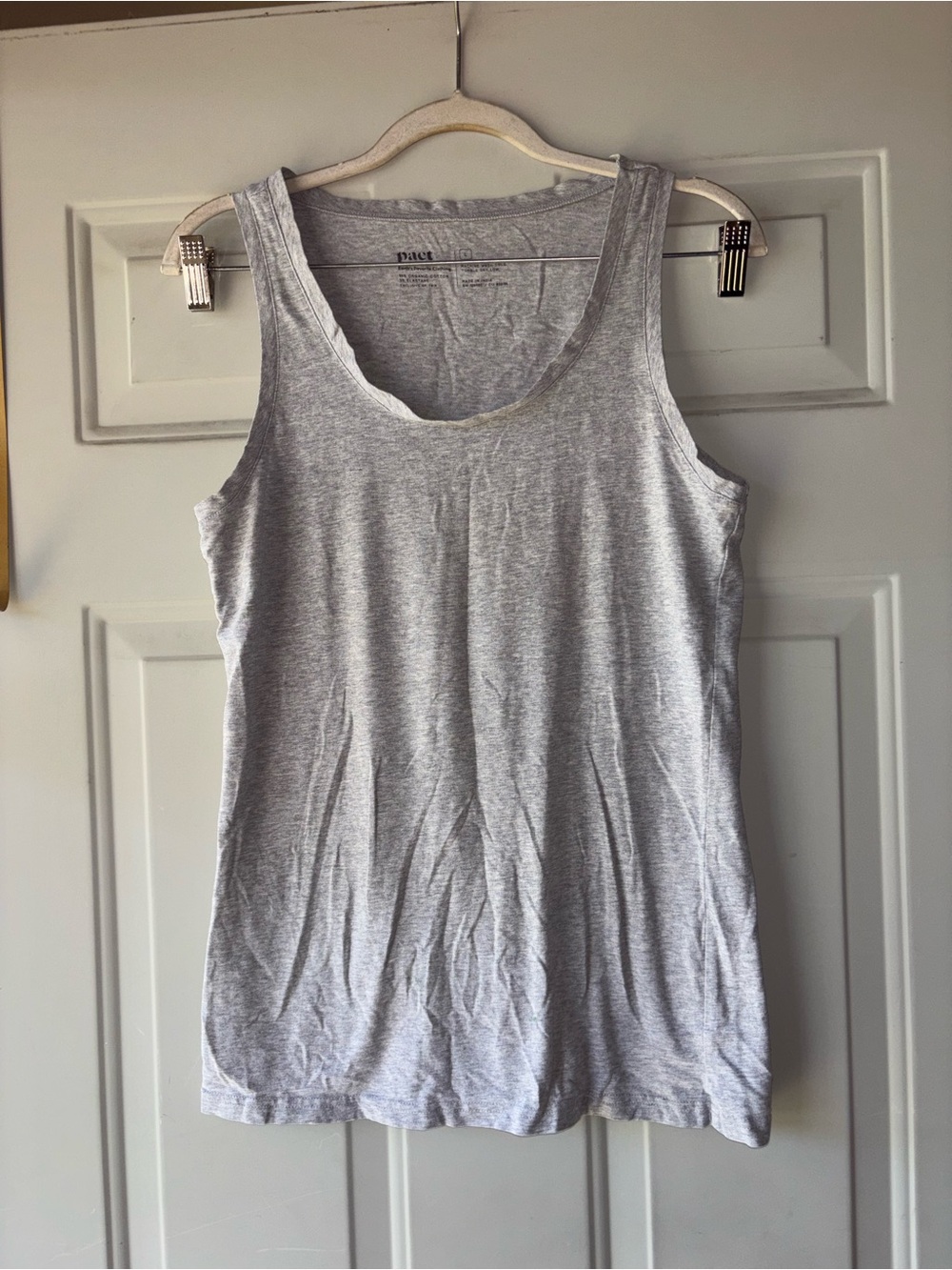 Pact gray tank top size L